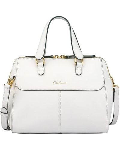Cath Kidston Leather Henshall Bag - White