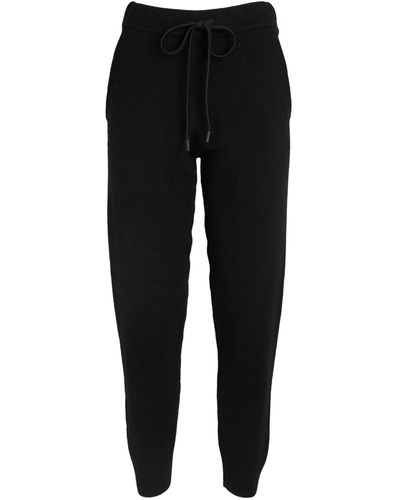 Yves Salomon Knitted Sweatpants - Black