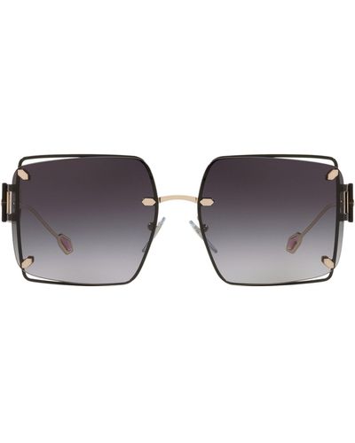 BVLGARI Oversized Square Sunglasses - Black