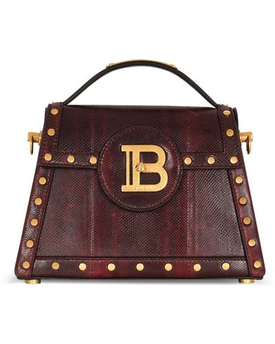 Balmain Leather B-buzz Dynasty Shoulder Bag - Brown