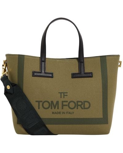 Tom Ford Mini Canvas Tote Bag - Green