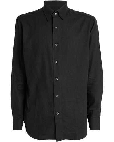 Brioni Cotton-cashmere Shirt - Black