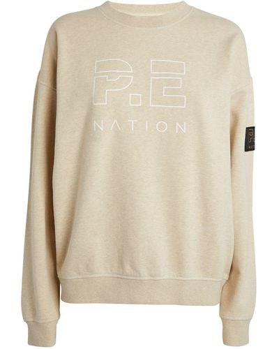 P.E Nation Organic Cotton Heads Up Sweatshirt - Natural