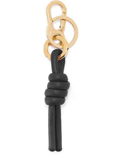Loewe Leather Knot Charm - Metallic
