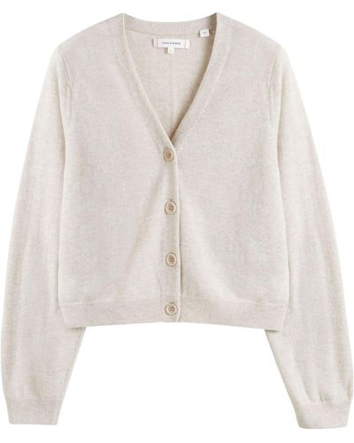 Chinti & Parker Wool-cashmere Basics Cardigan - White