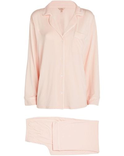 Eberjey Gisele Classic Pyjama Set - Pink