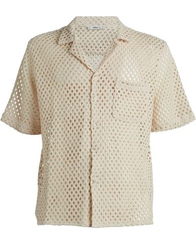 Commas Macrame Short-sleeved Shirt - White