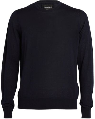 Giorgio Armani Wool Sweater - Blue
