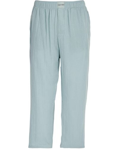 Calvin Klein Pure Texture Pyjama Bottoms - Blue
