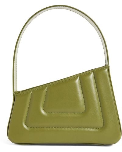 D'Estree Small Quilted Leather Albert Shoulder Bag - Green