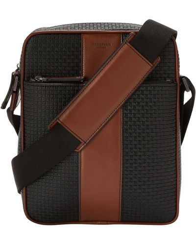 Serapian North South Messenger Bag - Black