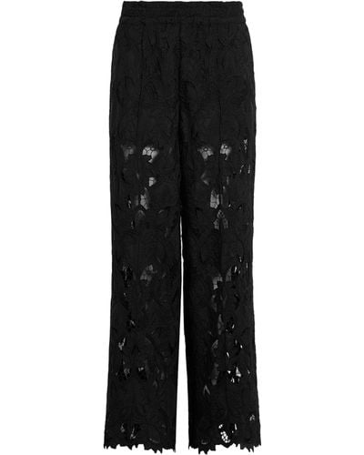 AllSaints Charli Embroidered Pants - Black