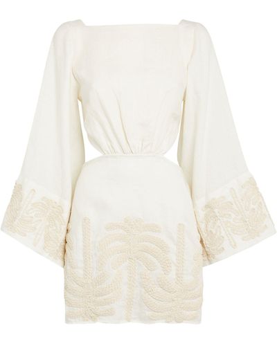 Johanna Ortiz Shared Present Mini Dress - White