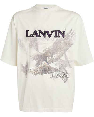 Lanvin X Future Eagle Logo Print T-shirt - White
