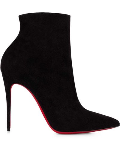 Christian Louboutin So Kate Suede Heeled Boots 100 - Black