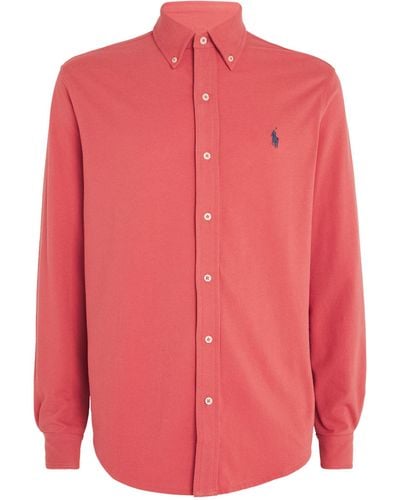 Polo Ralph Lauren Cotton Featherweight-mesh Shirt - Pink