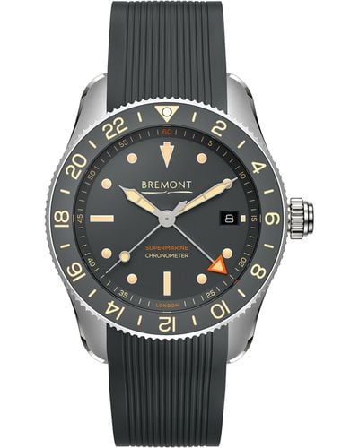 Bremont Stainless Steel Supermarine Ocean S302 Watch 40mm - Grey