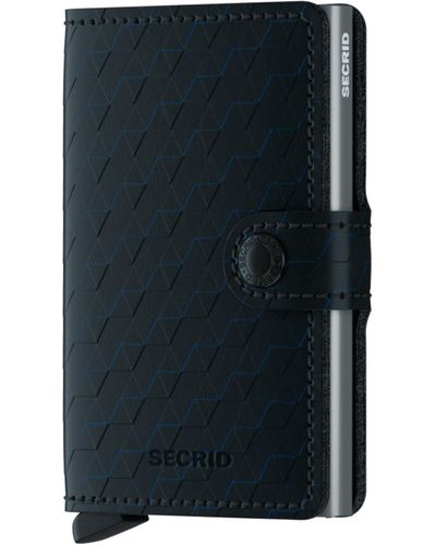 Secrid Leather Miniwallet - Blue