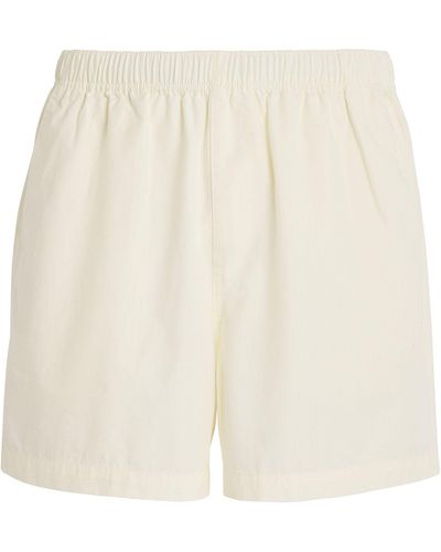 Fred Perry Cotton Shorts - Natural