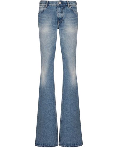 Balmain Vintage Denim Bootcut Jeans - Blue