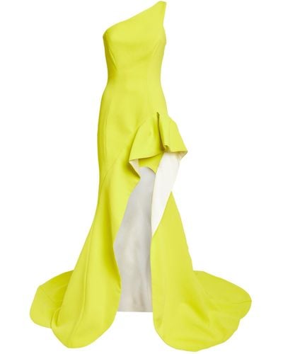 Maticevski Asymmetric Curiosa Gown - Yellow