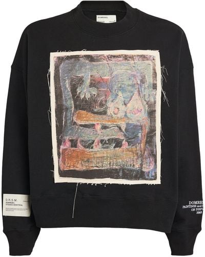 DOMREBEL Abstract Frame Sweatshirt - Black