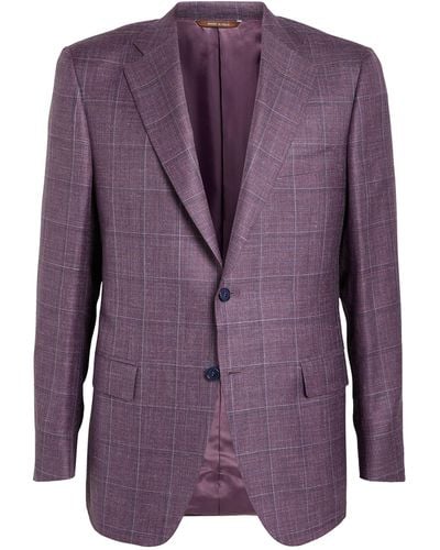 Canali Suit Jacket - Purple