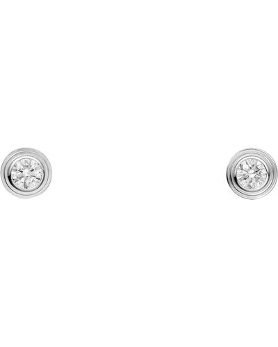 Cartier White Gold And Diamond D'amour Earrings