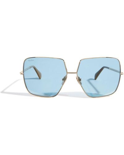 Max Mara Metal Oversized Sunglasses - Blue