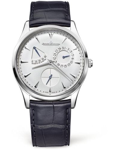Jaeger-lecoultre Stainless Steel Master Ultra Thin Réserve De Marche Watch 39mm - Gray