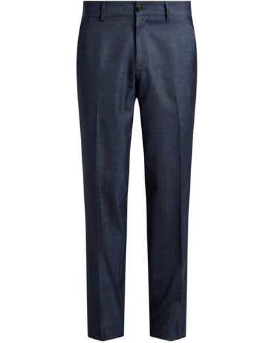 Isaia Tailored Pants - Blue