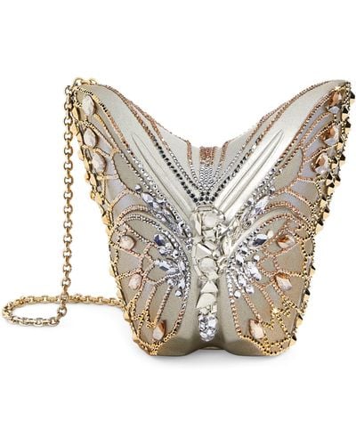 Judith Leiber Embellished Butterfly Clutch Bag - Metallic