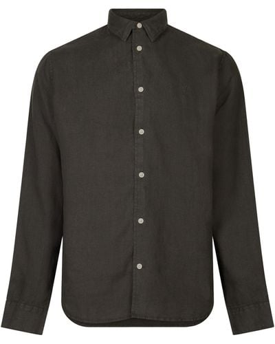 AllSaints Linen Cypress Shirt - Black