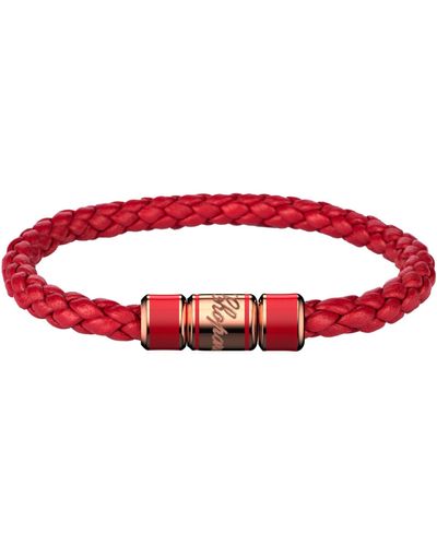 Chopard Leather Classic Racing Bracelet - Red
