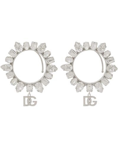 Dolce & Gabbana Crystal Cuff Earrings - Metallic
