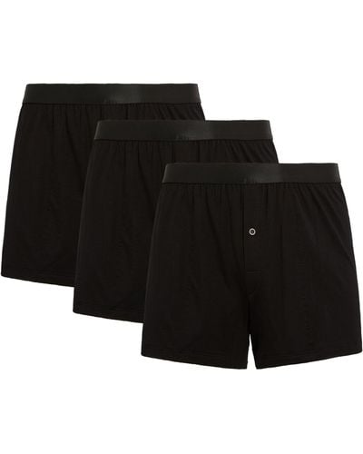 CDLP Logo Tape Boxer Shorts (pack Of 3) - Black