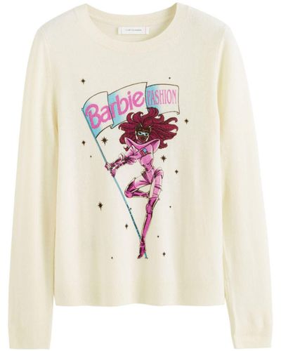 Chinti & Parker X Barbie Astro Barbie Sweater - White