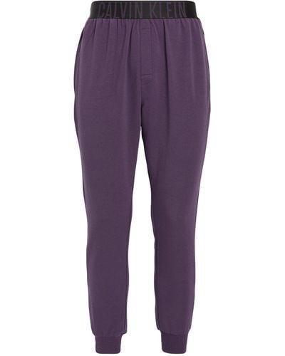 Calvin Klein Cotton-blend Intense Power Sweatpants - Purple