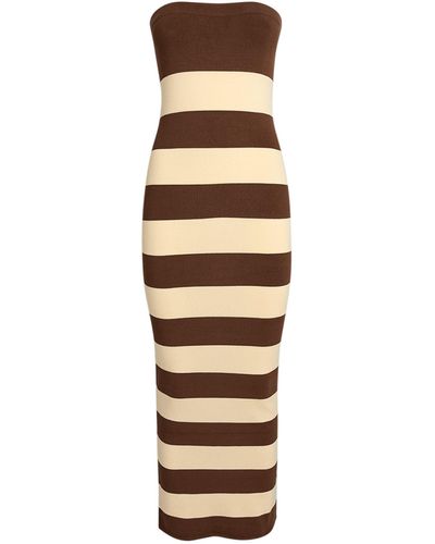Posse Striped Theo Maxi Dress - Metallic