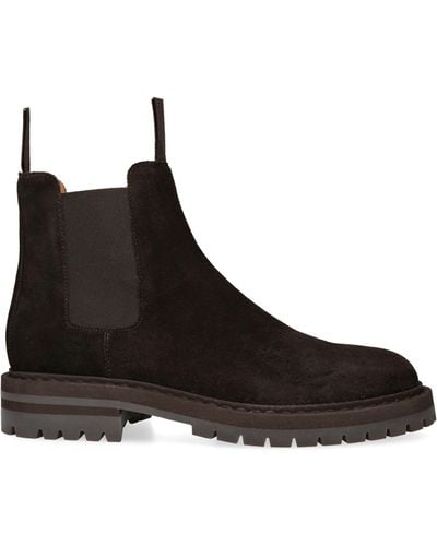 Common Projects Suede Lug-sole Chelsea Boots - Brown