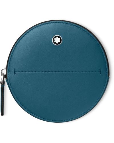 Montblanc Leather Meisterstück Selection Soft Round Case - Blue