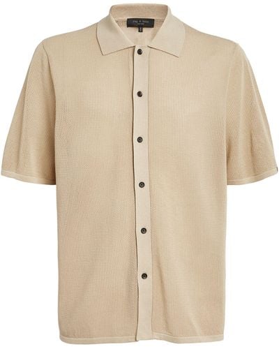 Rag & Bone Knitted Short-sleeve Shirt - Natural