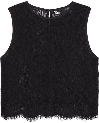 The Kooples Lace Top - Black