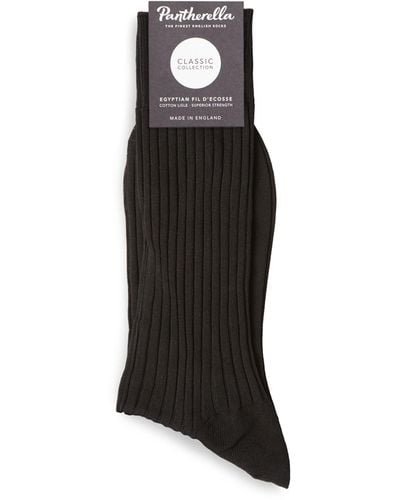 Pantherella Ribbed Socks - Black