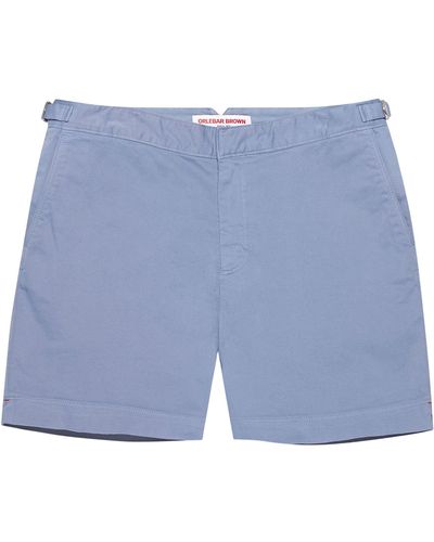 Orlebar Brown Stretch-cotton Bulldog Shorts - Blue