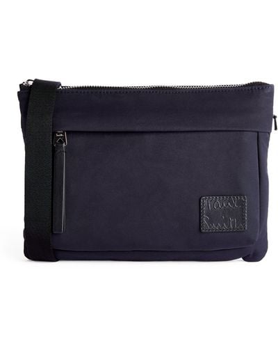 Paul Smith Washed Canvas Cross-body Bag - Blue
