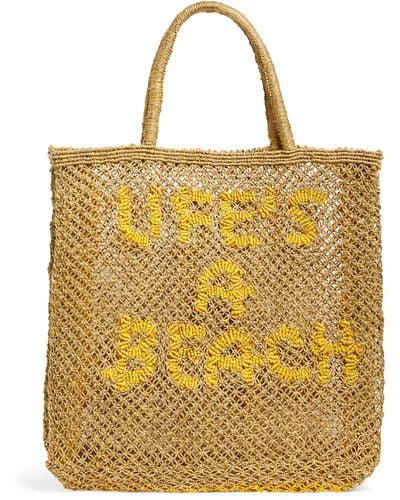 The Jacksons Large Life's A Beach Tote Bag - Yellow