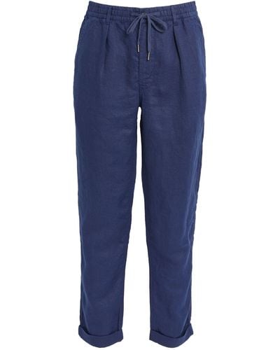 Polo Ralph Lauren Linen Prepster Trousers - Blue