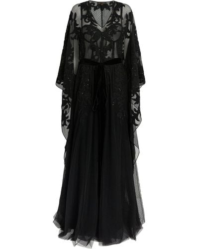 Zuhair Murad Embellished Kaftan Gown - Black