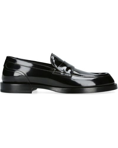 Dolce & Gabbana Patent Leather Loafers - Black